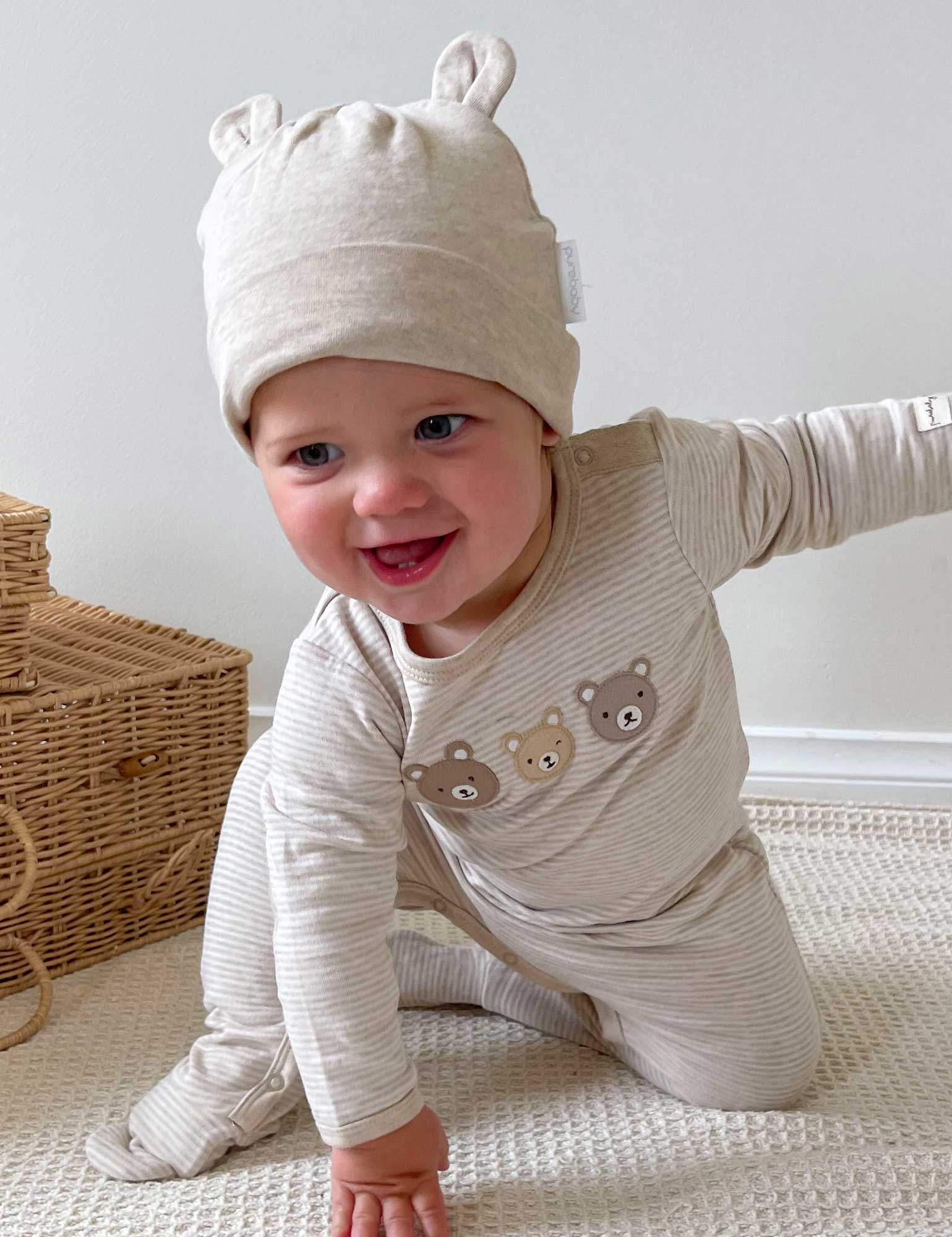 Little Animal Beanie - Biscuit Melange