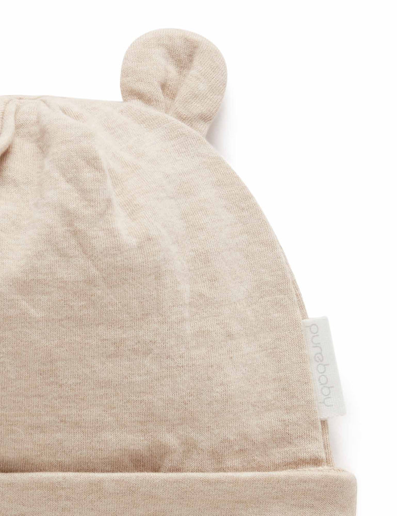 Little Animal Beanie - Biscuit Melange
