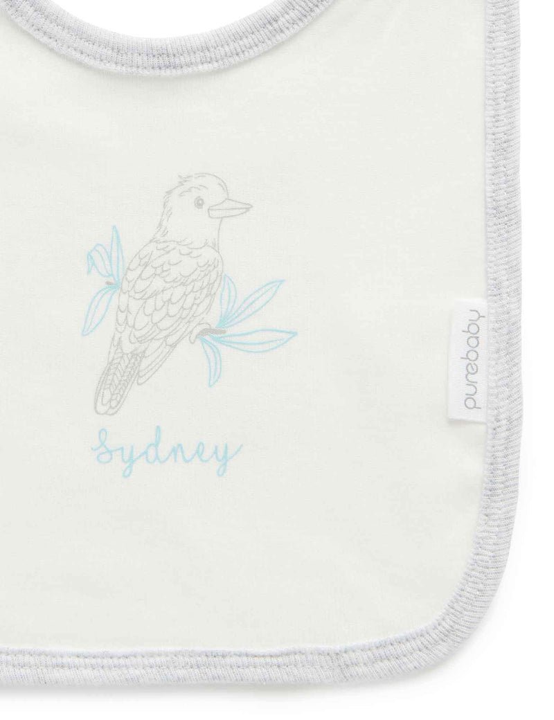 Sydney Print Bib - Vanilla