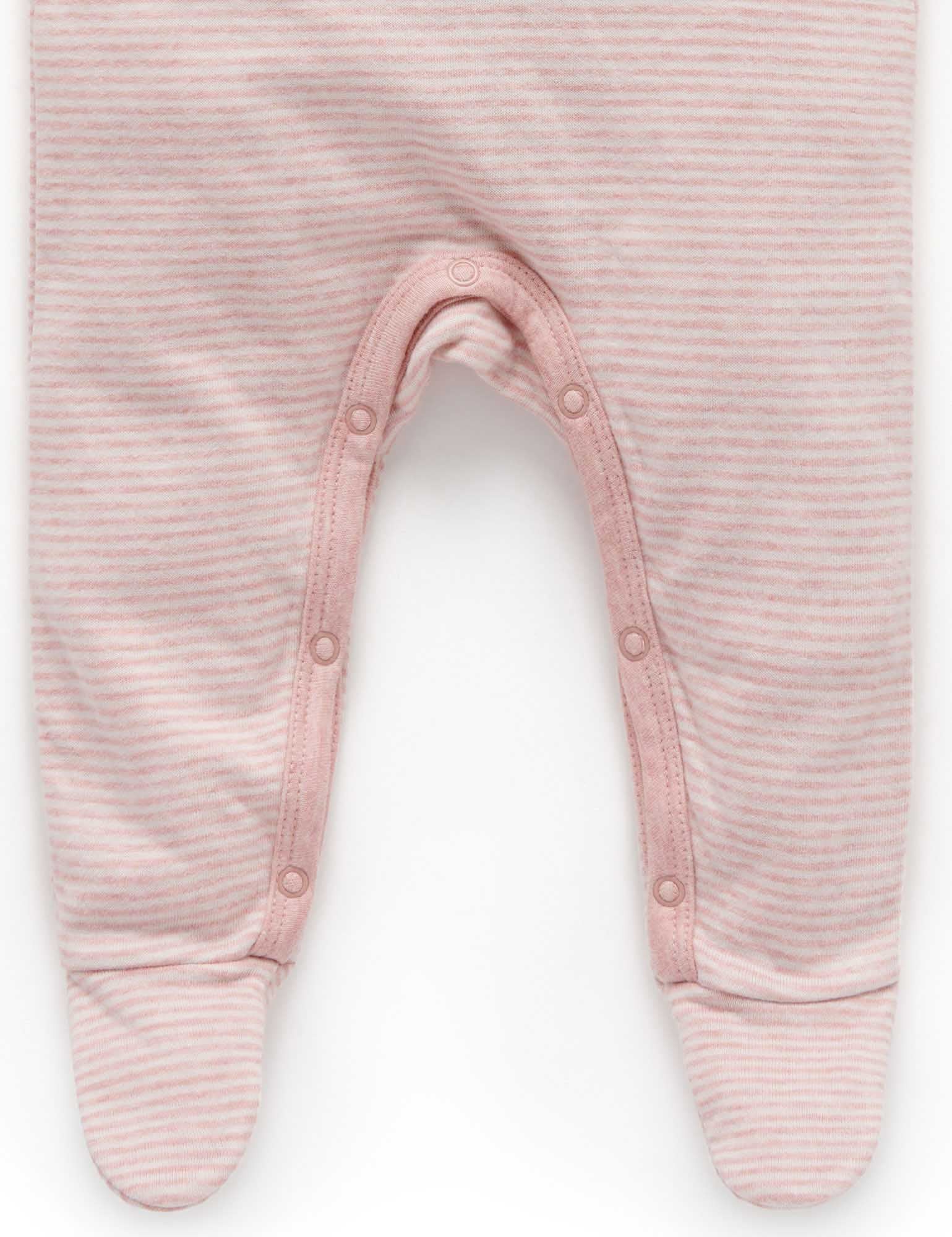 Forest Family Growsuit - Blush Mini Stripe