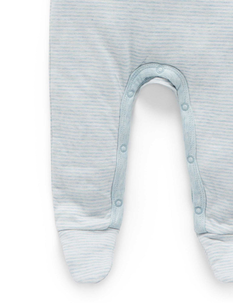 Forest Family Growsuit - Fennel Mini Stripe