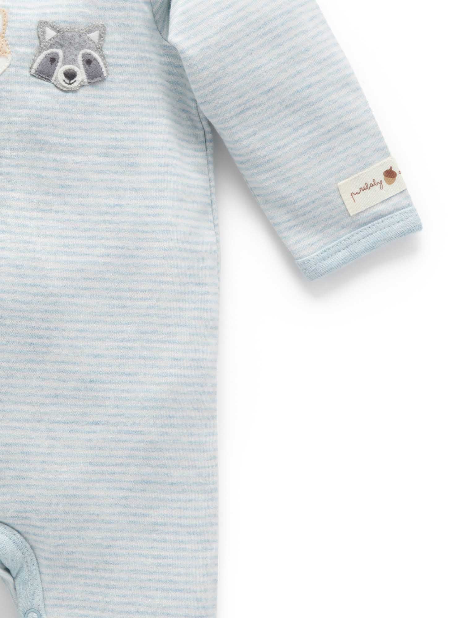 Forest Family Growsuit - Fennel Mini Stripe