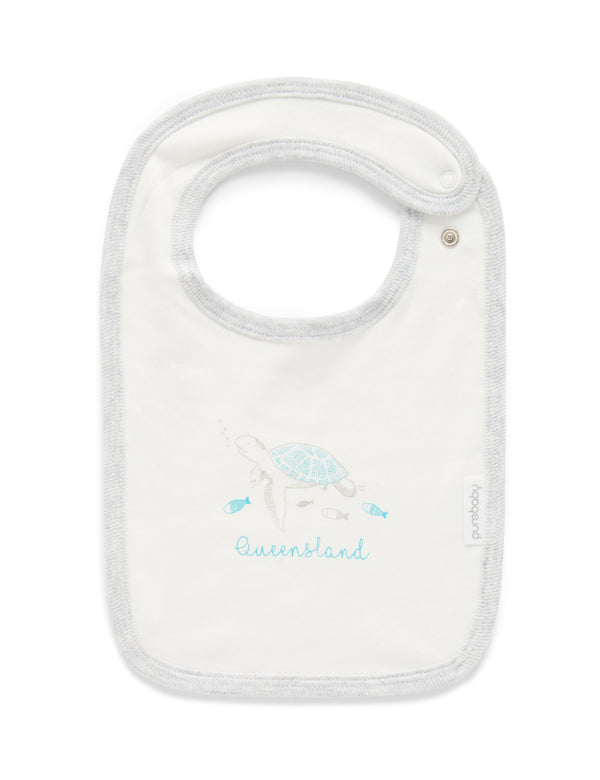 Queensland Print Bib - Vanilla