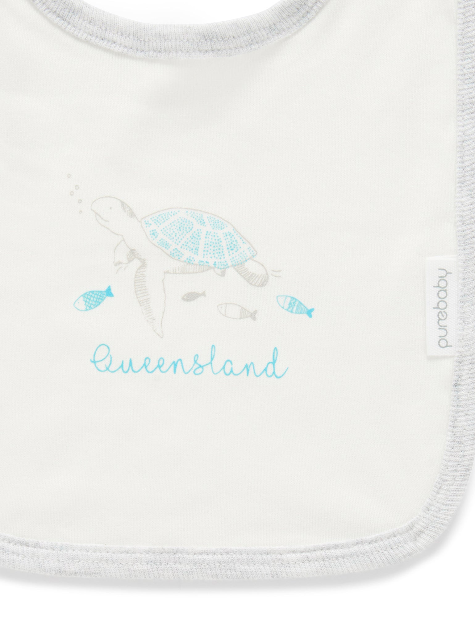Queensland Print Bib - Vanilla