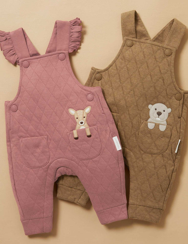 Quilted Overall - Prune