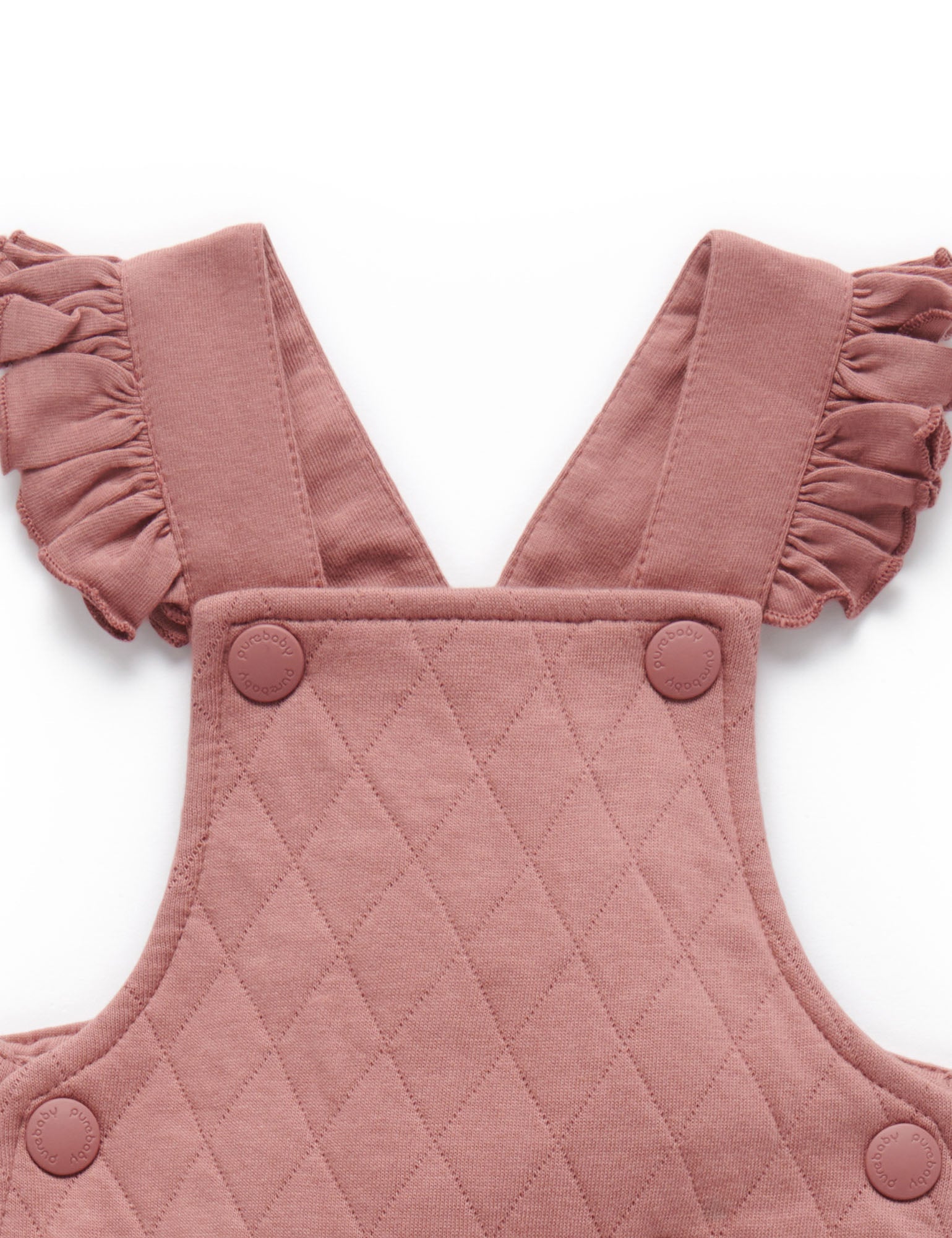 Quilted Overall - Prune