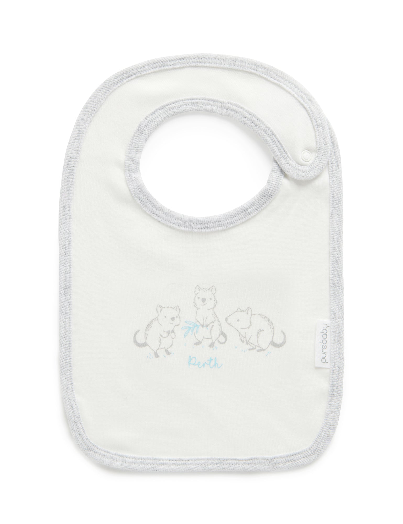 Perth Print Bib - Vanilla