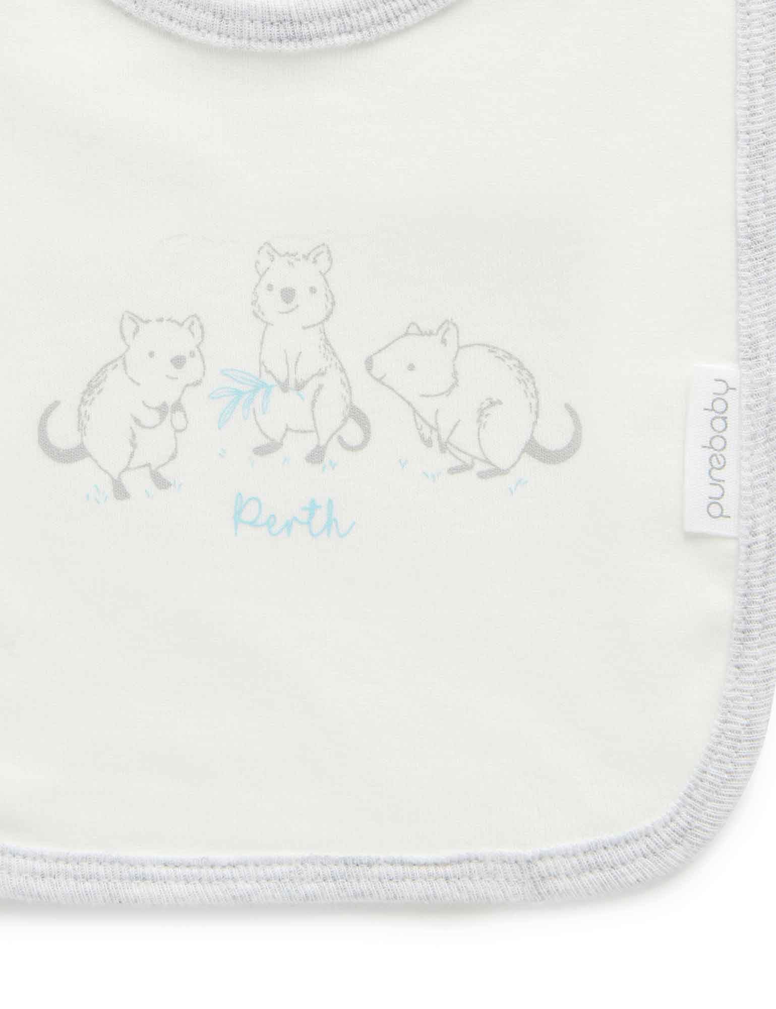 Perth Print Bib - Vanilla