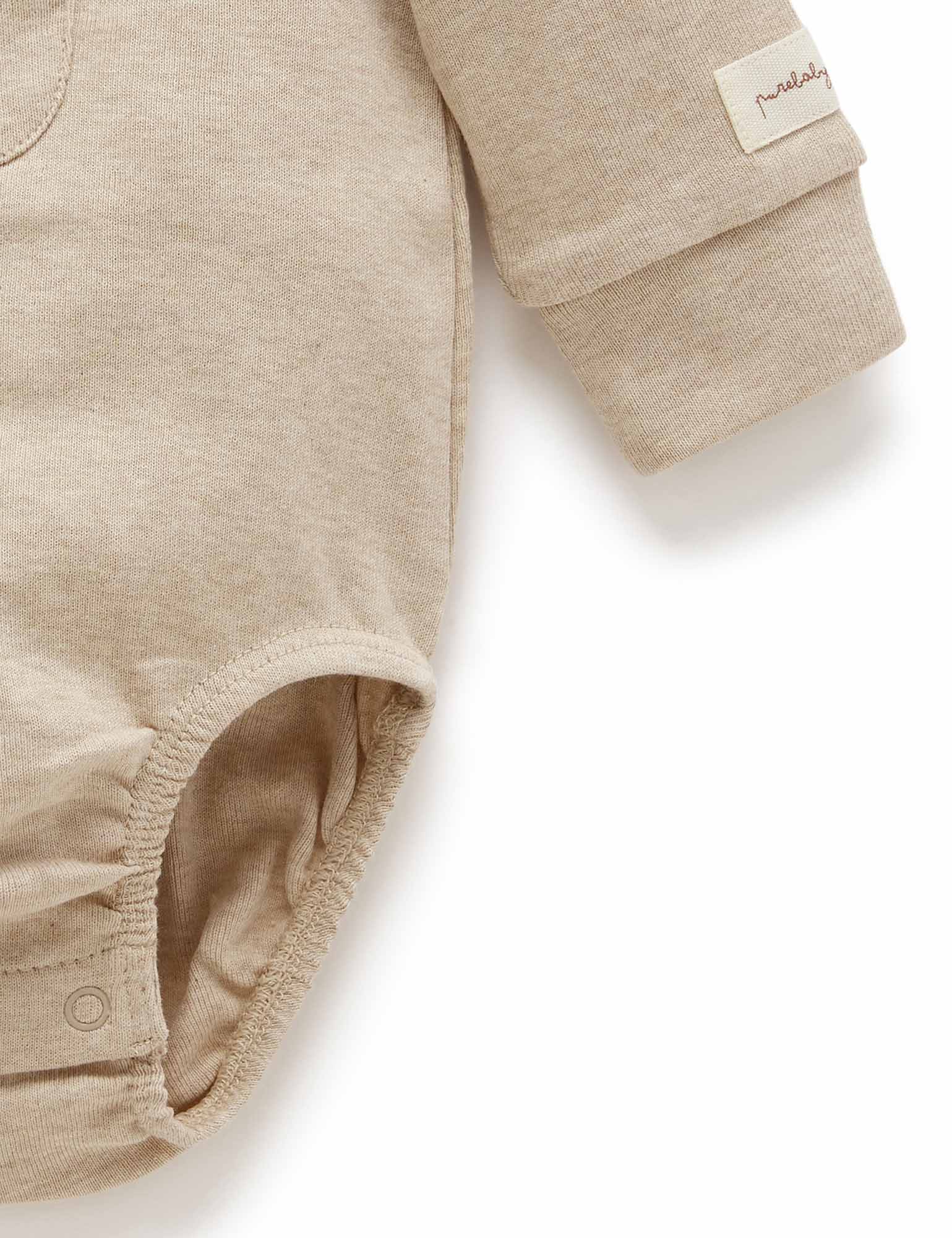 Family Peekaboo Bodysuit - Biscuit Melange