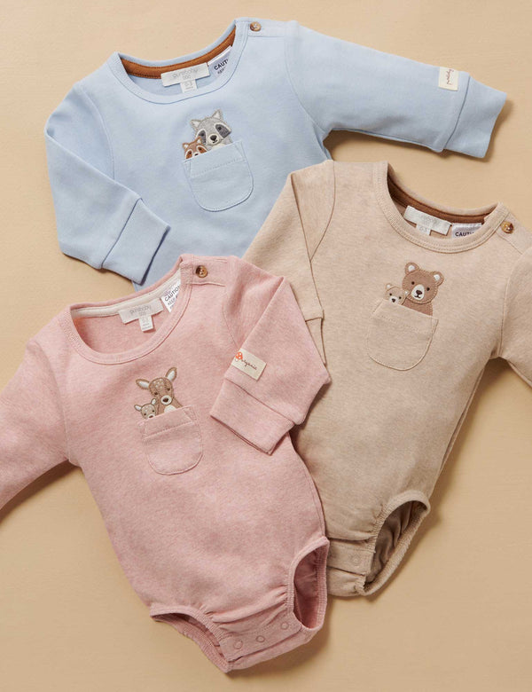 Family Peekaboo Bodysuit - Blush Melange