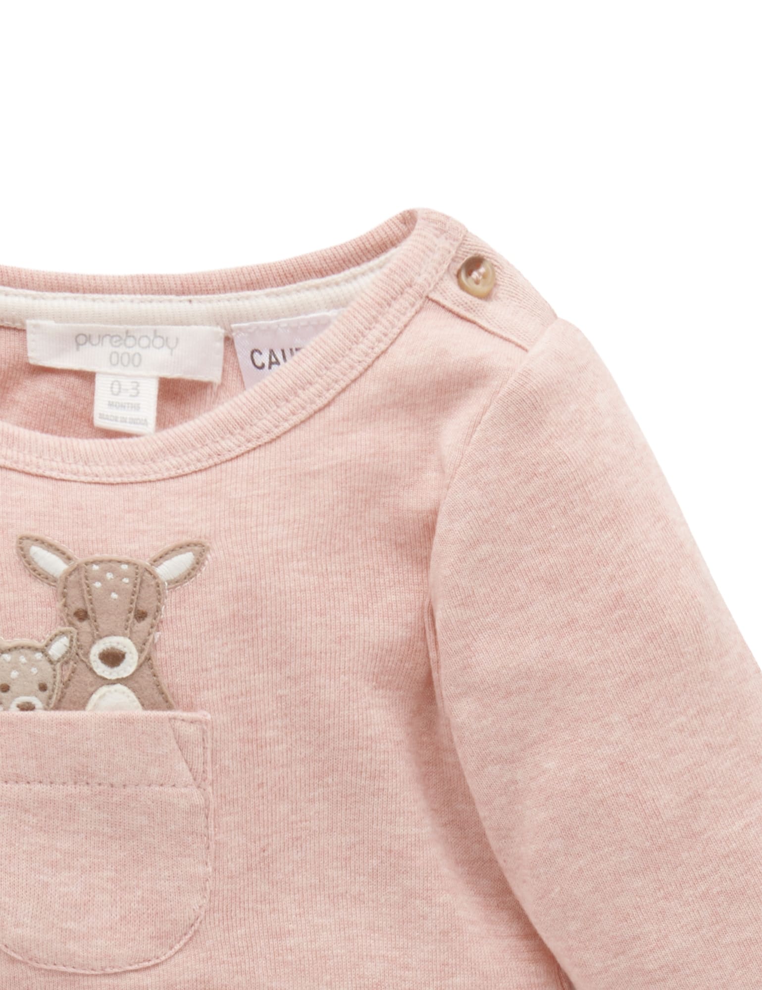 Family Peekaboo Bodysuit - Blush Melange