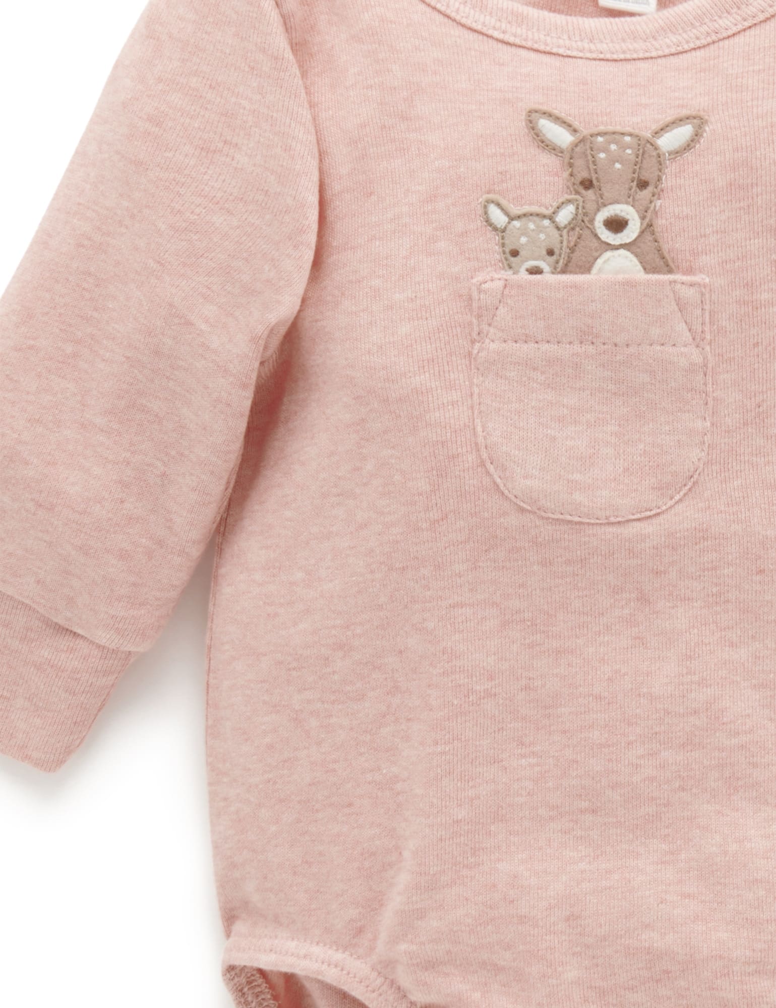 Family Peekaboo Bodysuit - Blush Melange