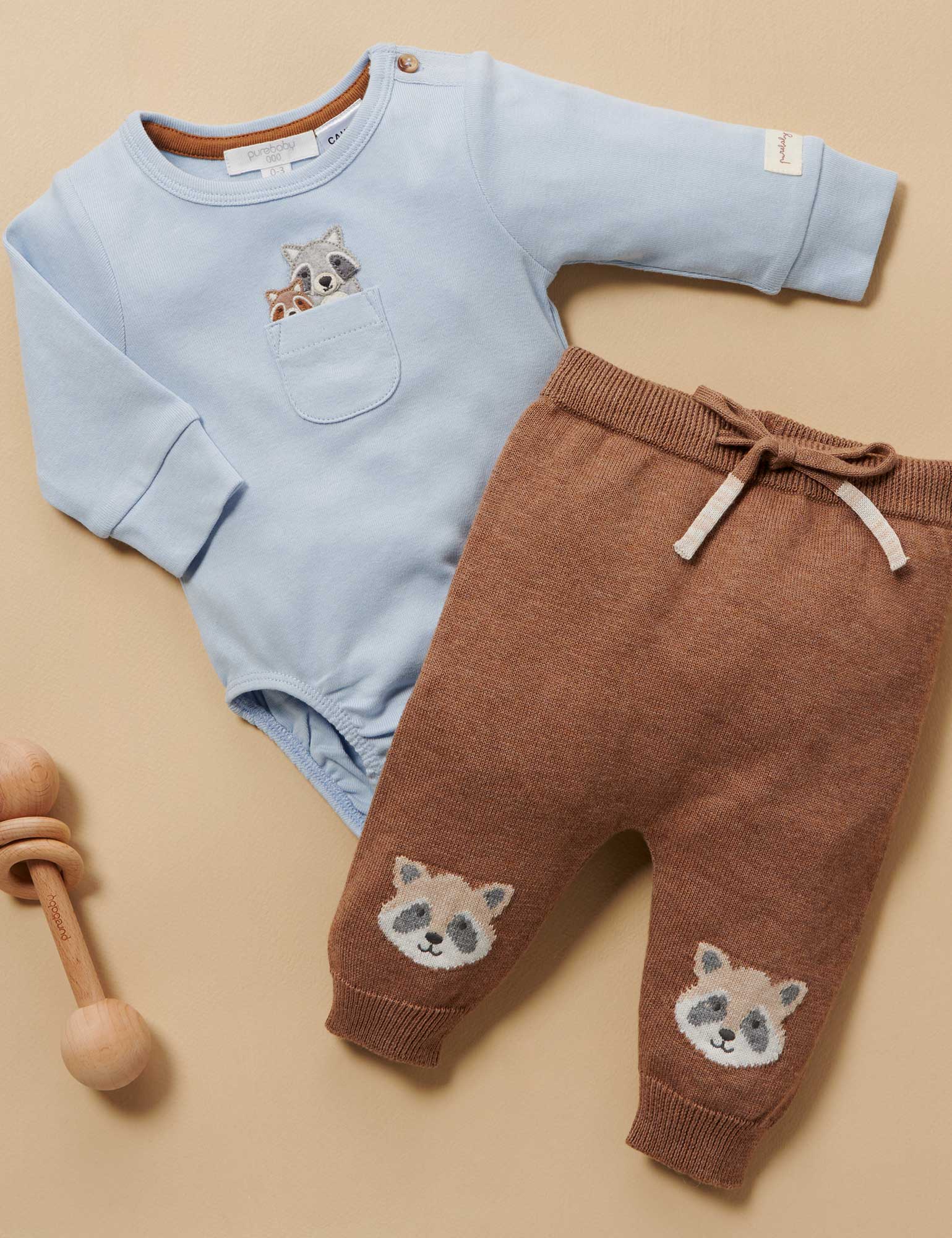 Family Peekaboo Bodysuit - Sky
