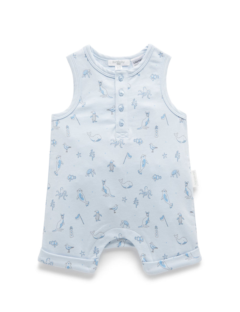 Coastal Short Growsuit - Coastal Print