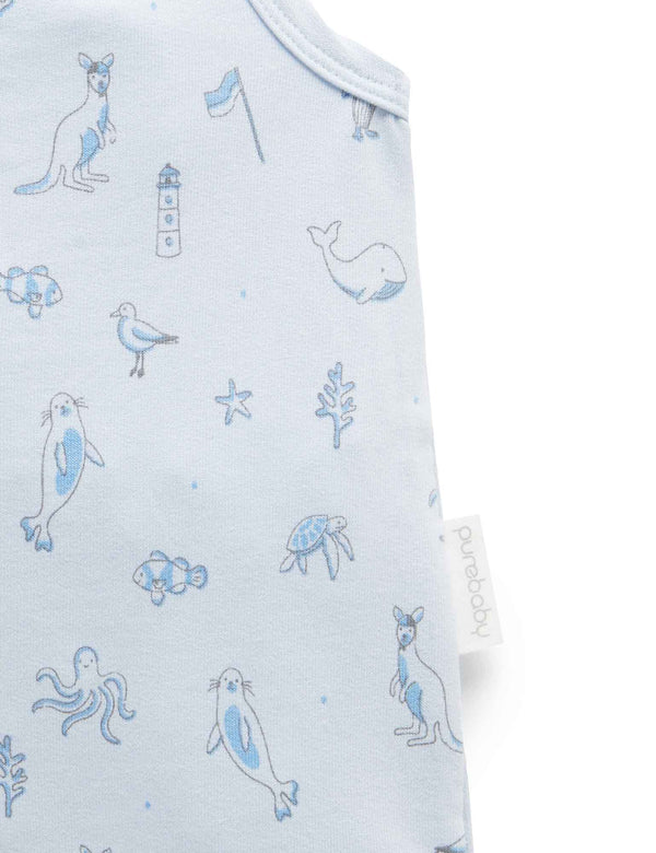 Coastal Short Growsuit - Coastal Print