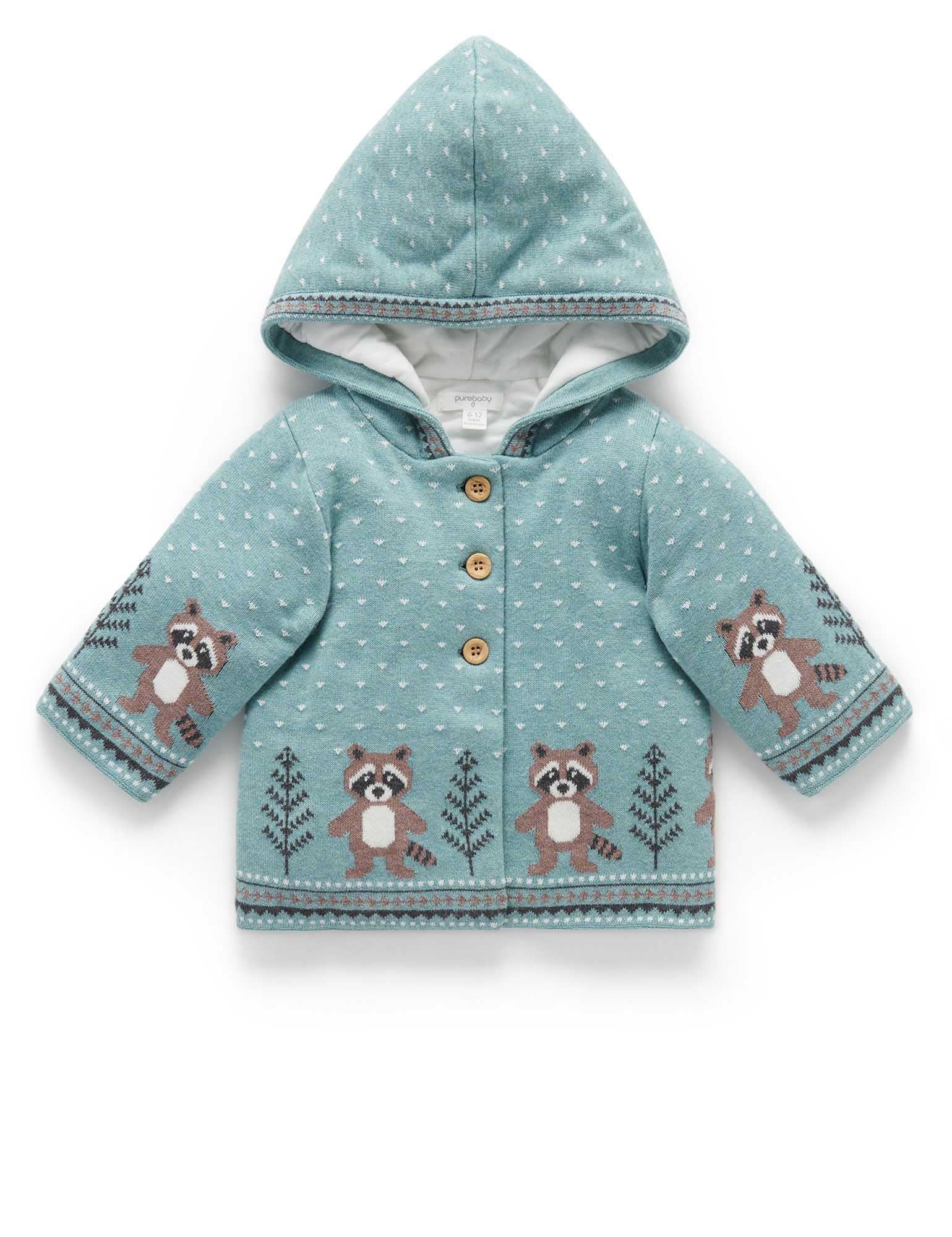 Padded Jacket - Raccoon Fairisle