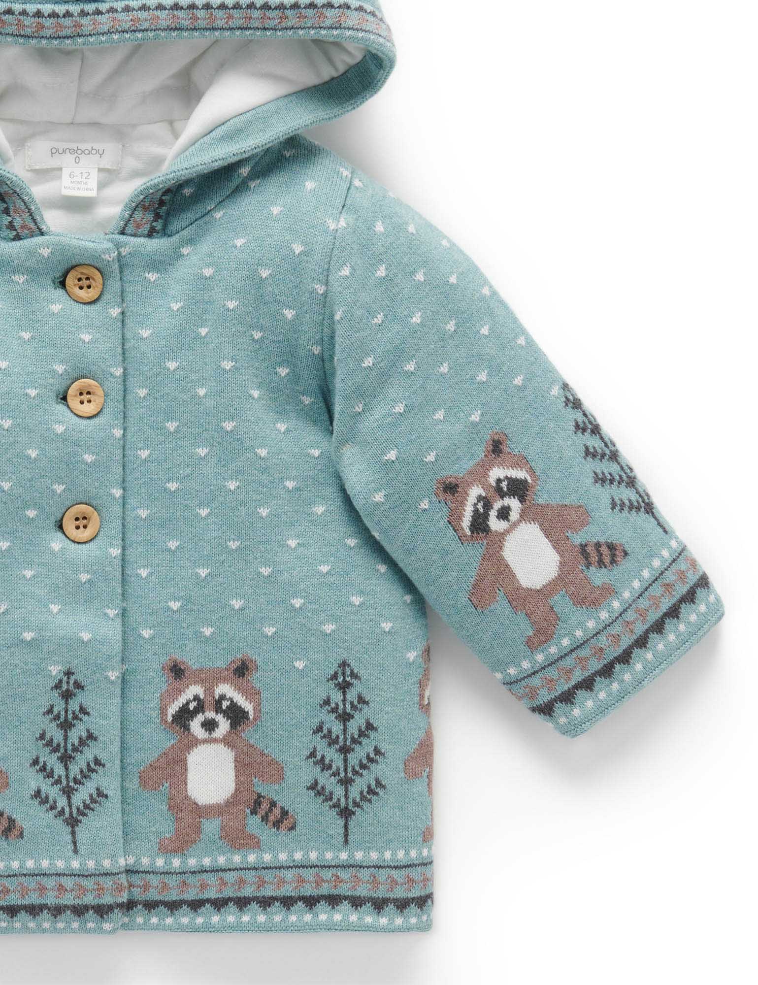Padded Jacket - Raccoon Fairisle