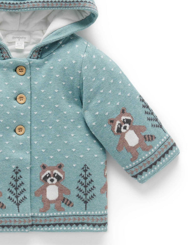 Padded Jacket - Raccoon Fairisle