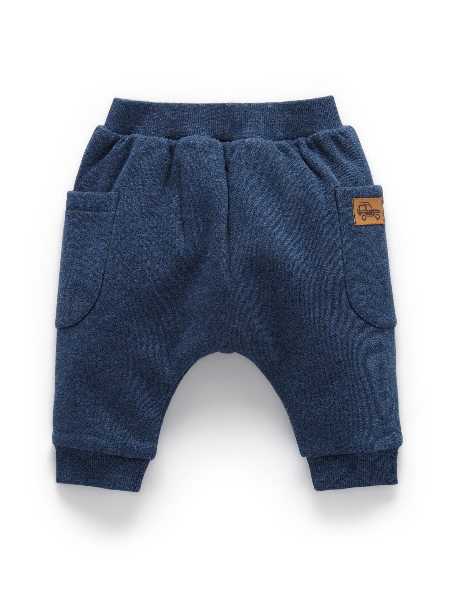 Indigo Slouchy Pant - Indigo Melange