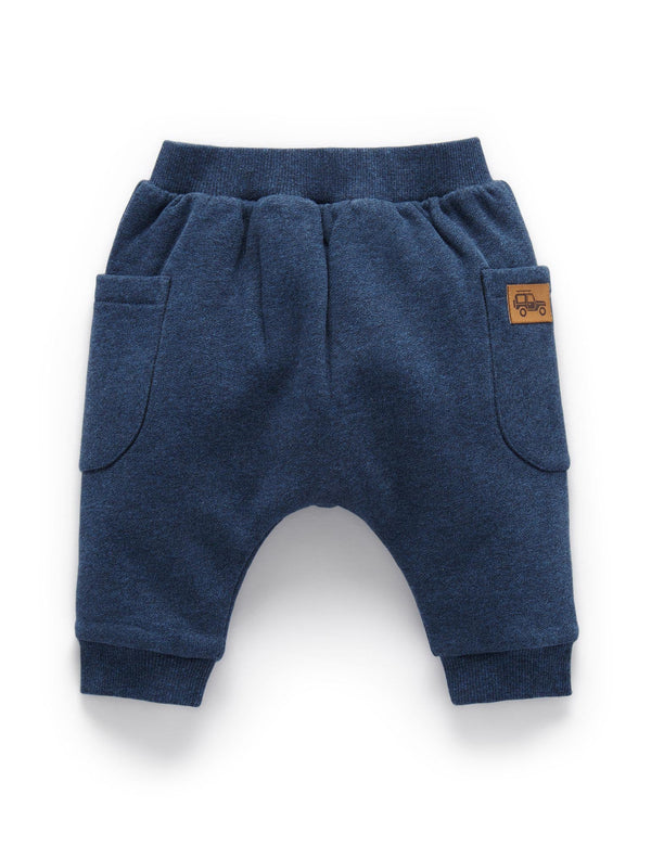 Indigo Slouchy Pant - Indigo Melange