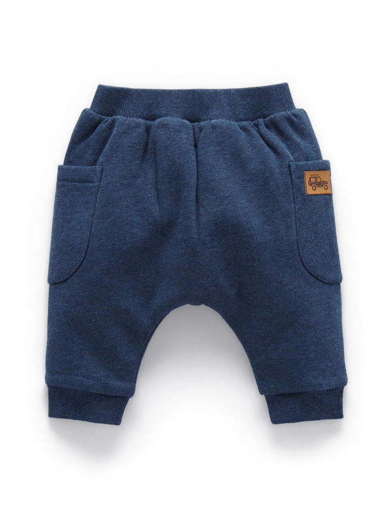 Indigo Slouchy Pant - Indigo Melange