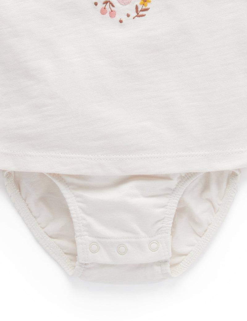 Little Fruits Bodysuit Tee - Cloud