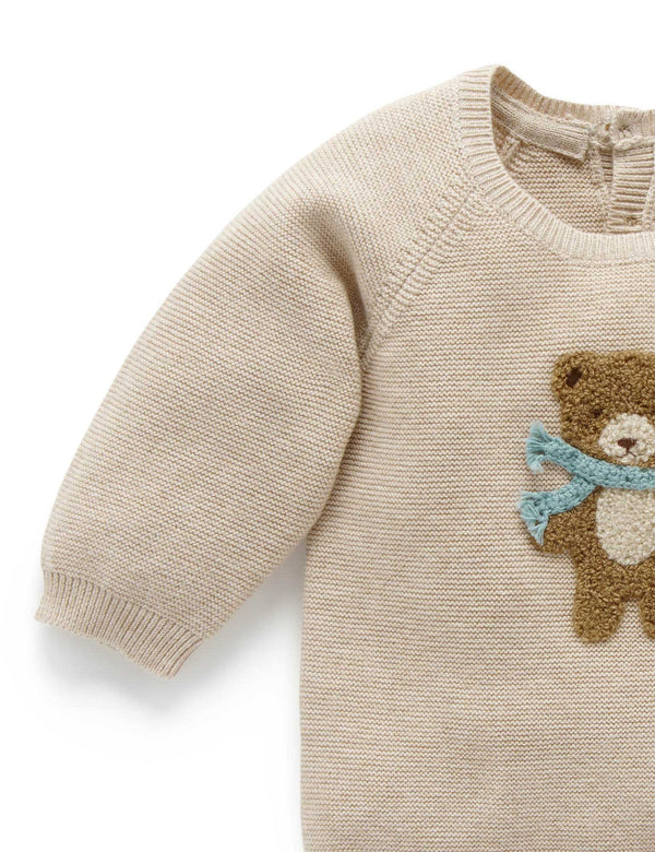 Little Bear Jumper - Biscuit Melange