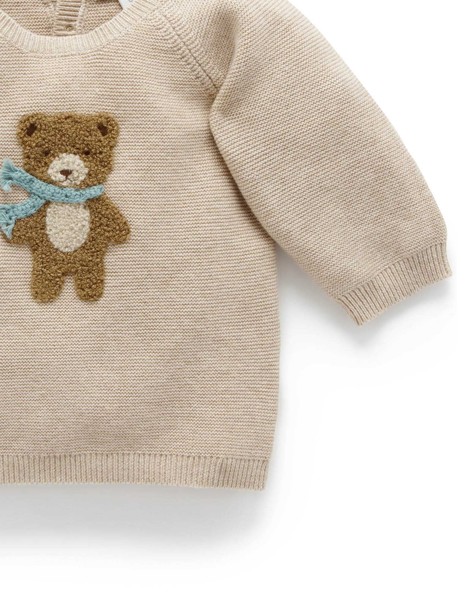 Little Bear Jumper - Biscuit Melange