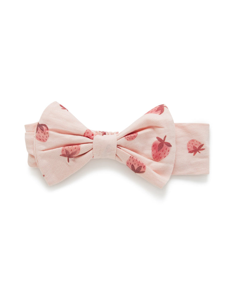 Bow Headband - Strawberry Delight Print