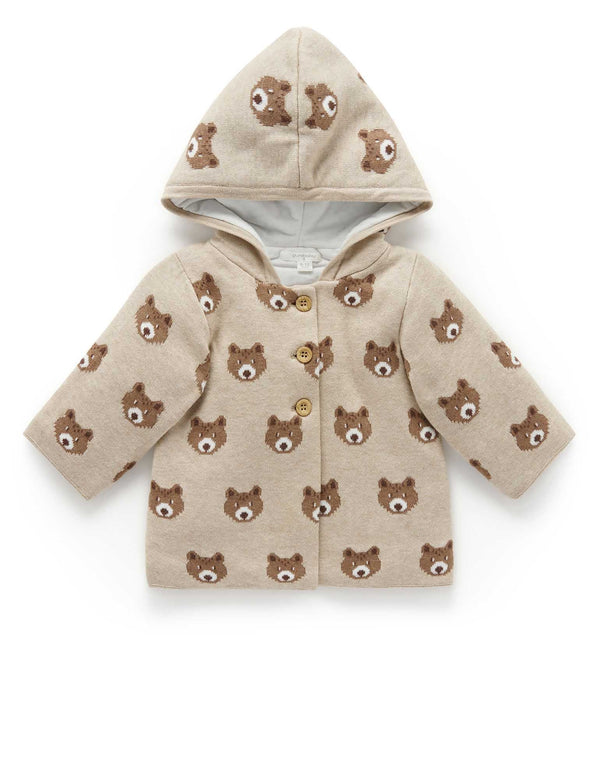 Padded Jacket - Bear Jacquard