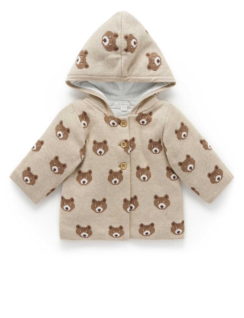 Padded Jacket - Bear Jacquard