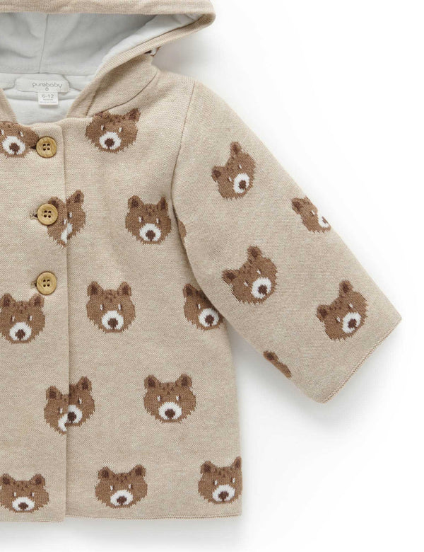 Padded Jacket - Bear Jacquard