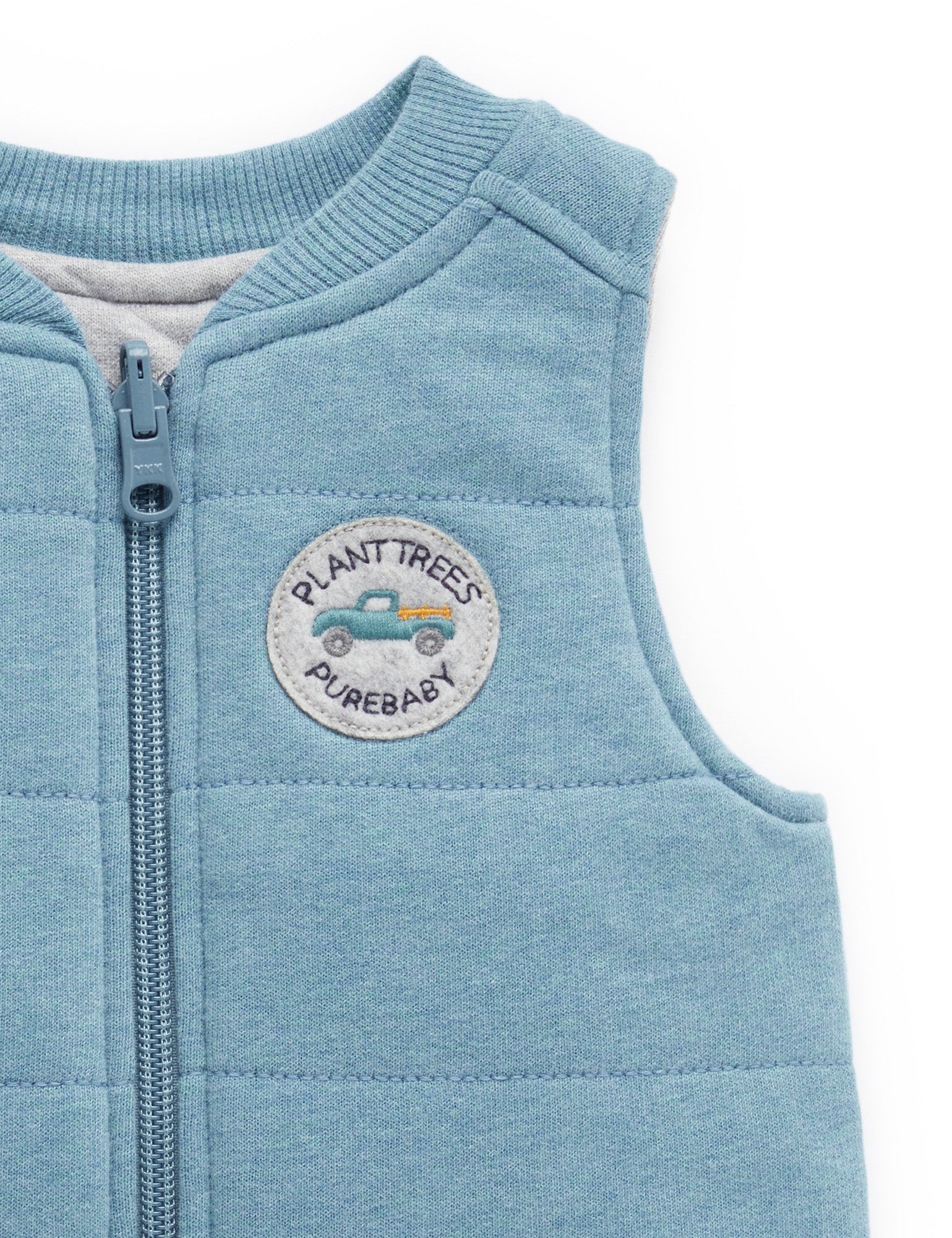 Reversible Vest - Lake melange Grey Melange