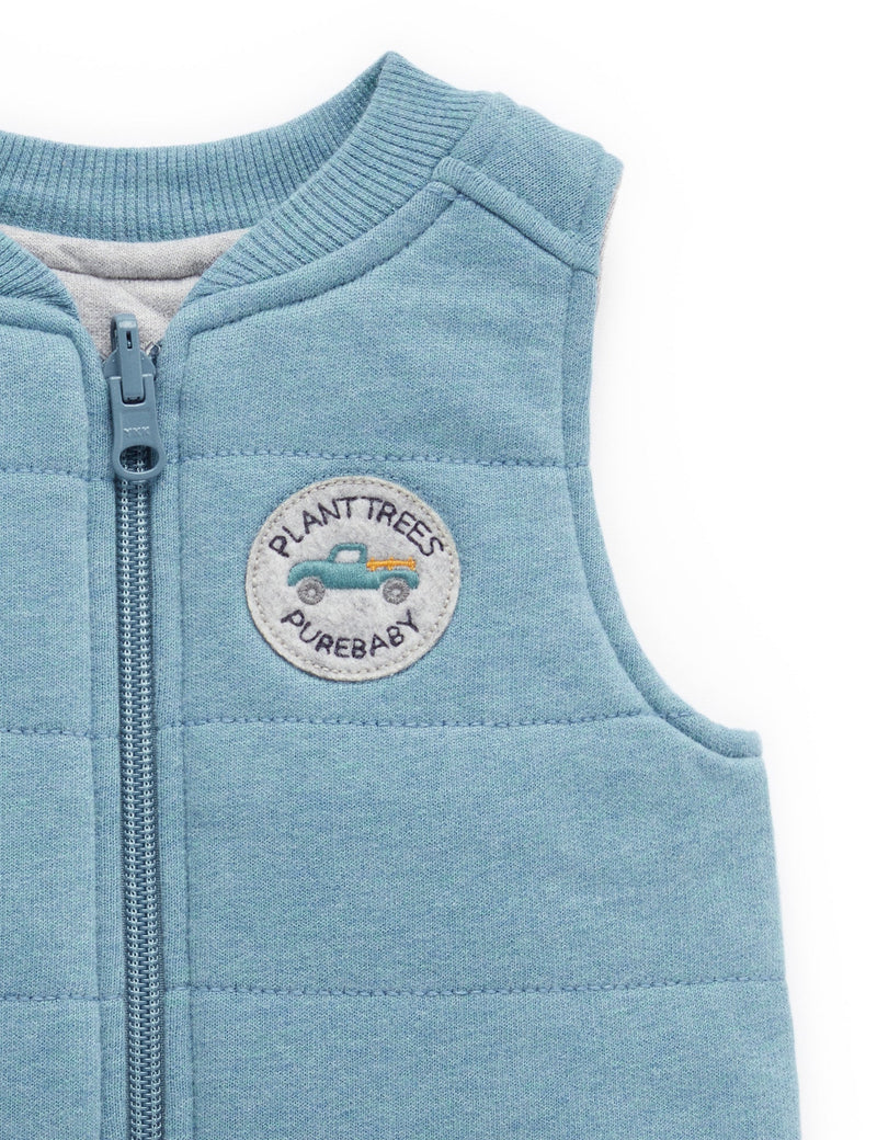 Reversible Vest - Lake melange Grey Melange