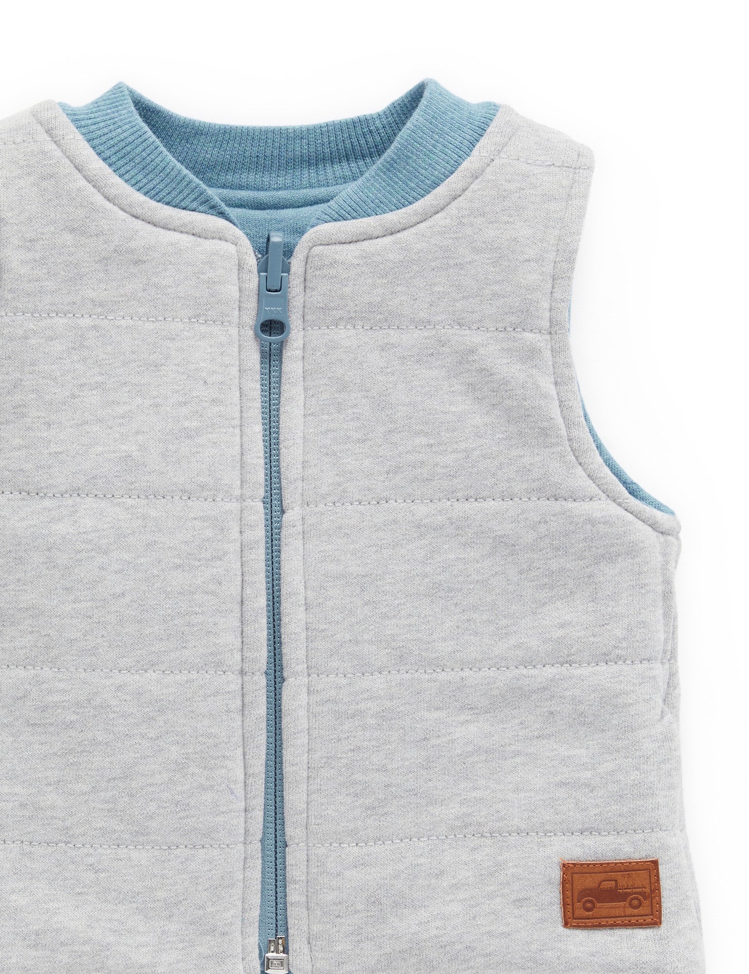 Reversible Vest - Lake melange Grey Melange