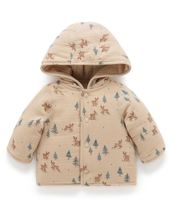 Reversible Jacket - Grazing Moose Print