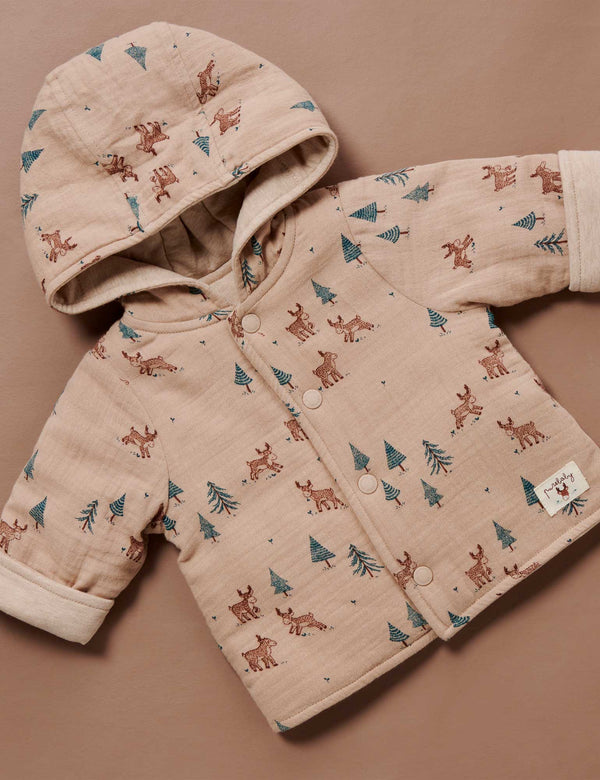 Reversible Jacket - Grazing Moose Print