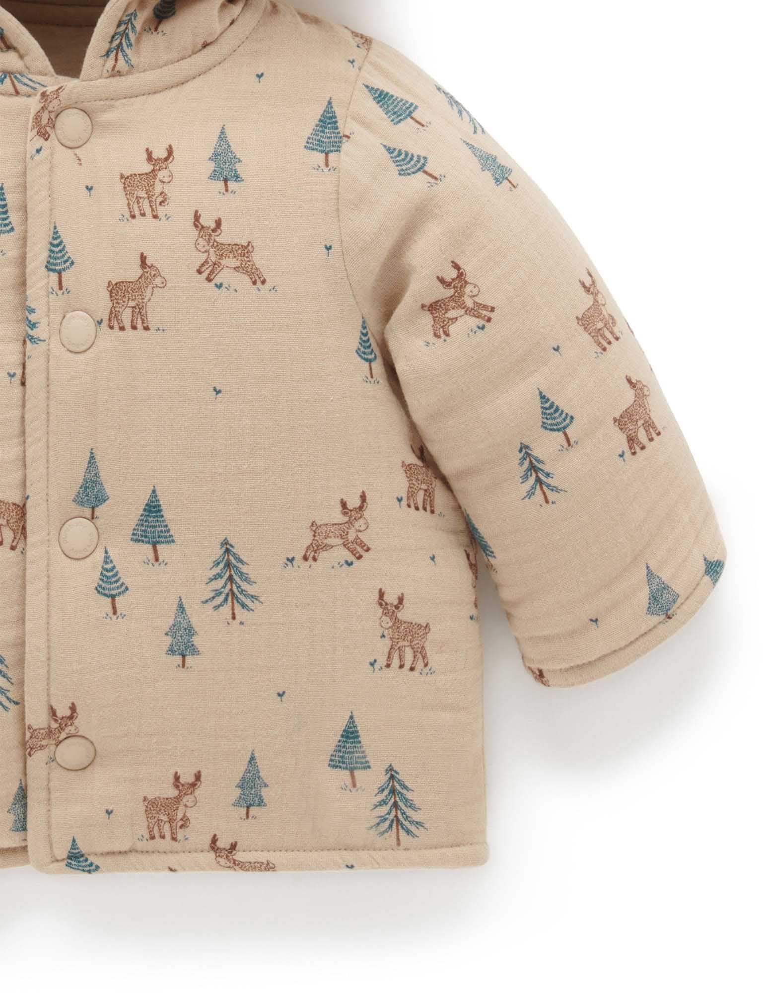 Reversible Jacket - Grazing Moose Print