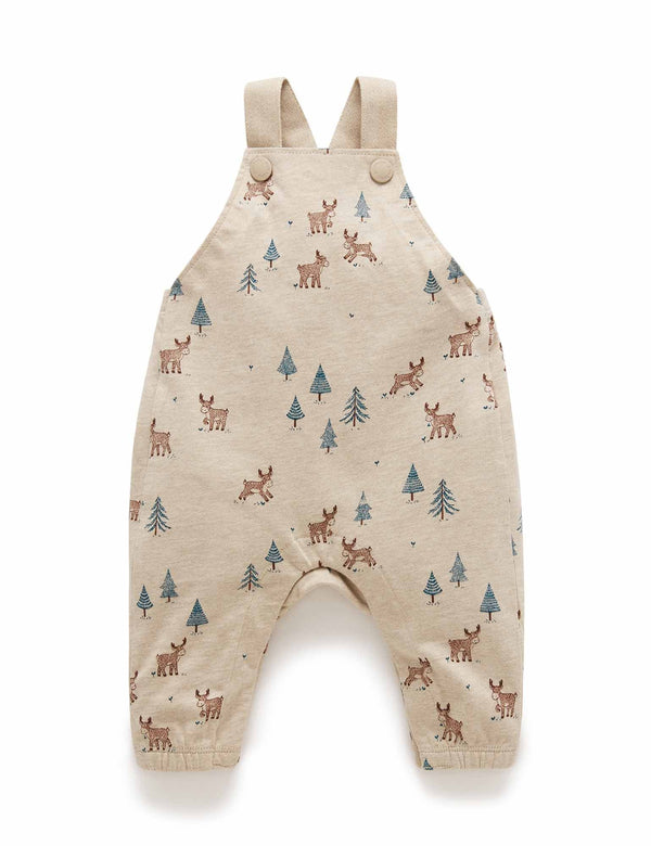 Lined Overall - Grazing Moose Print