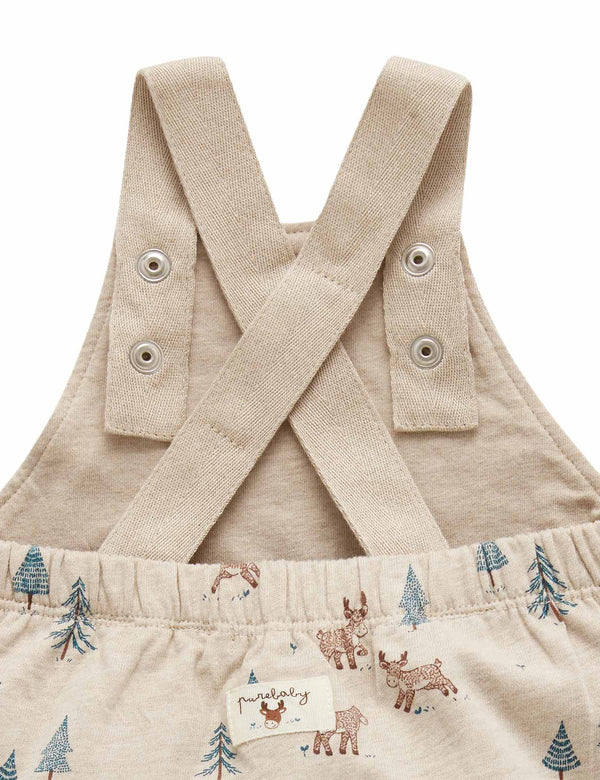 Lined Overall - Grazing Moose Print