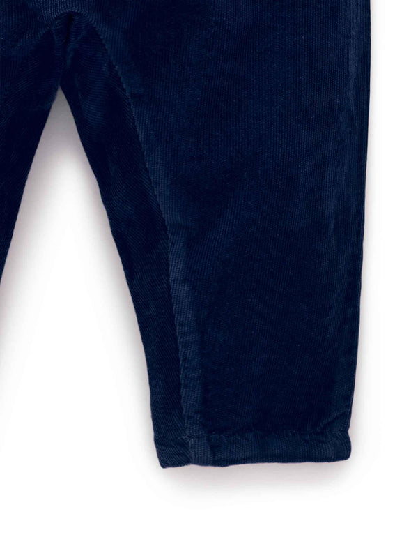 Cord Slouch Pant - Winter Navy