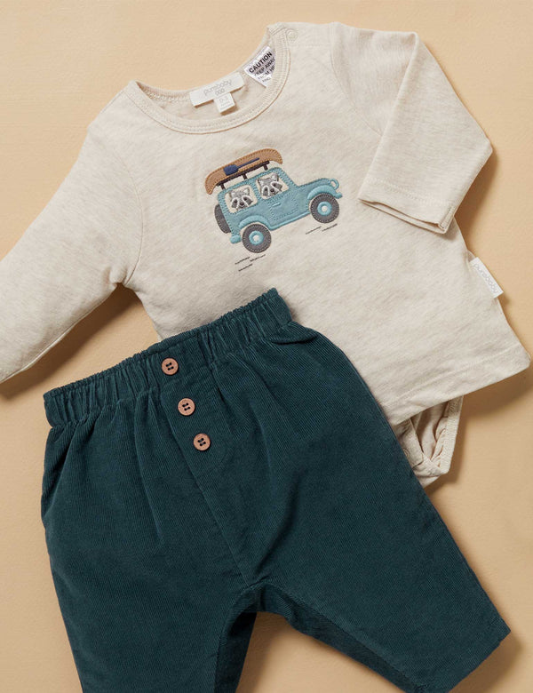 Tee Shirt Bodysuit - Almond Melange