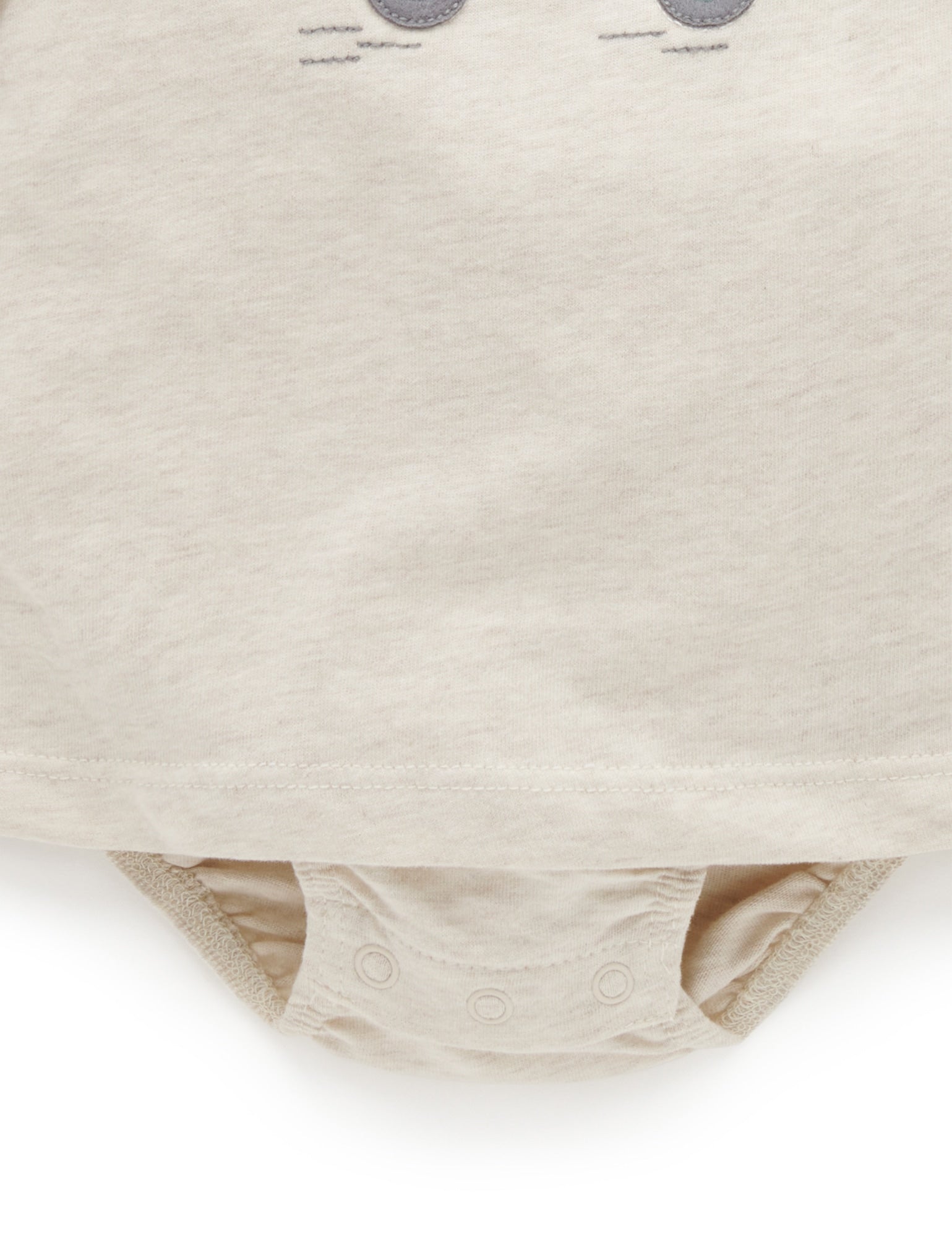 Tee Shirt Bodysuit - Almond Melange