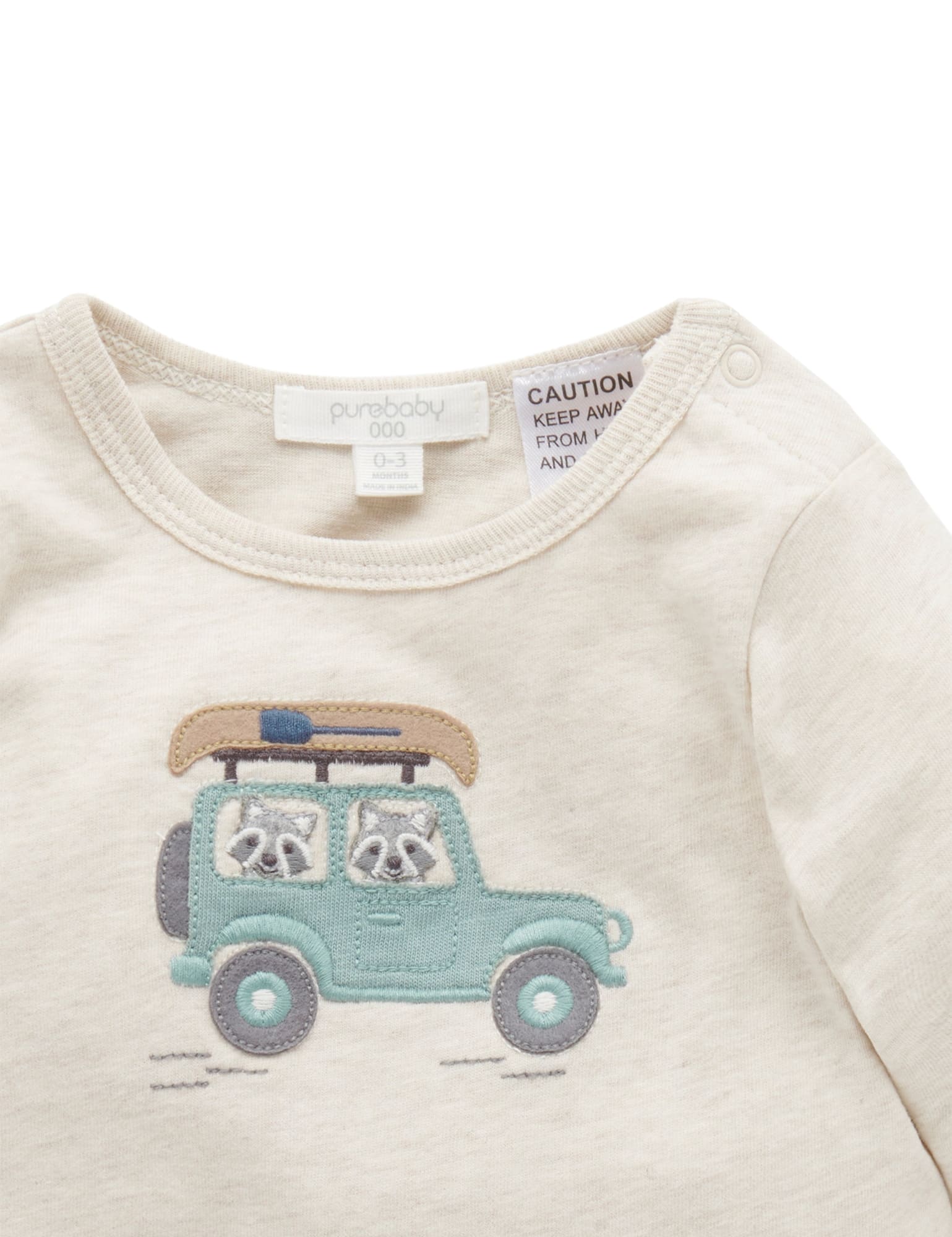 Tee Shirt Bodysuit - Almond Melange