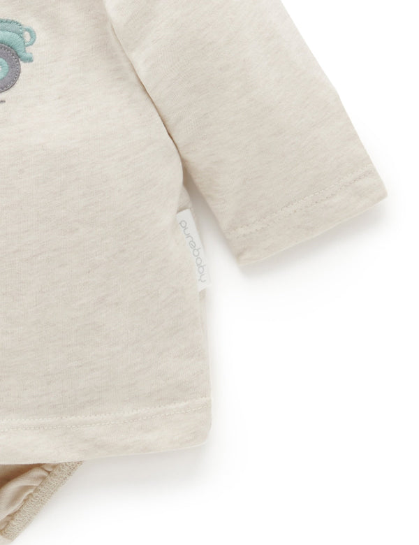 Tee Shirt Bodysuit - Almond Melange