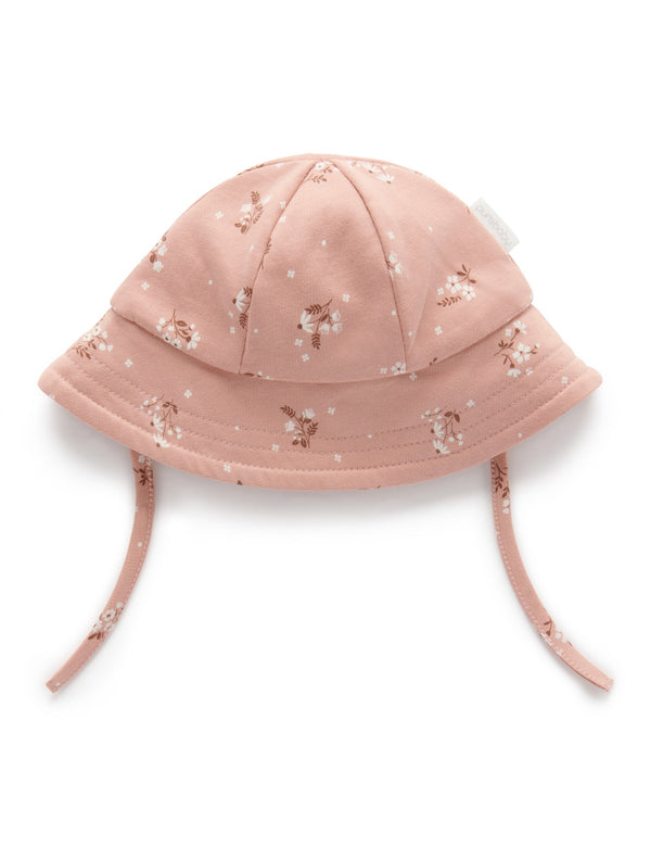 Posie Sun Hat  - Spice Posie Print
