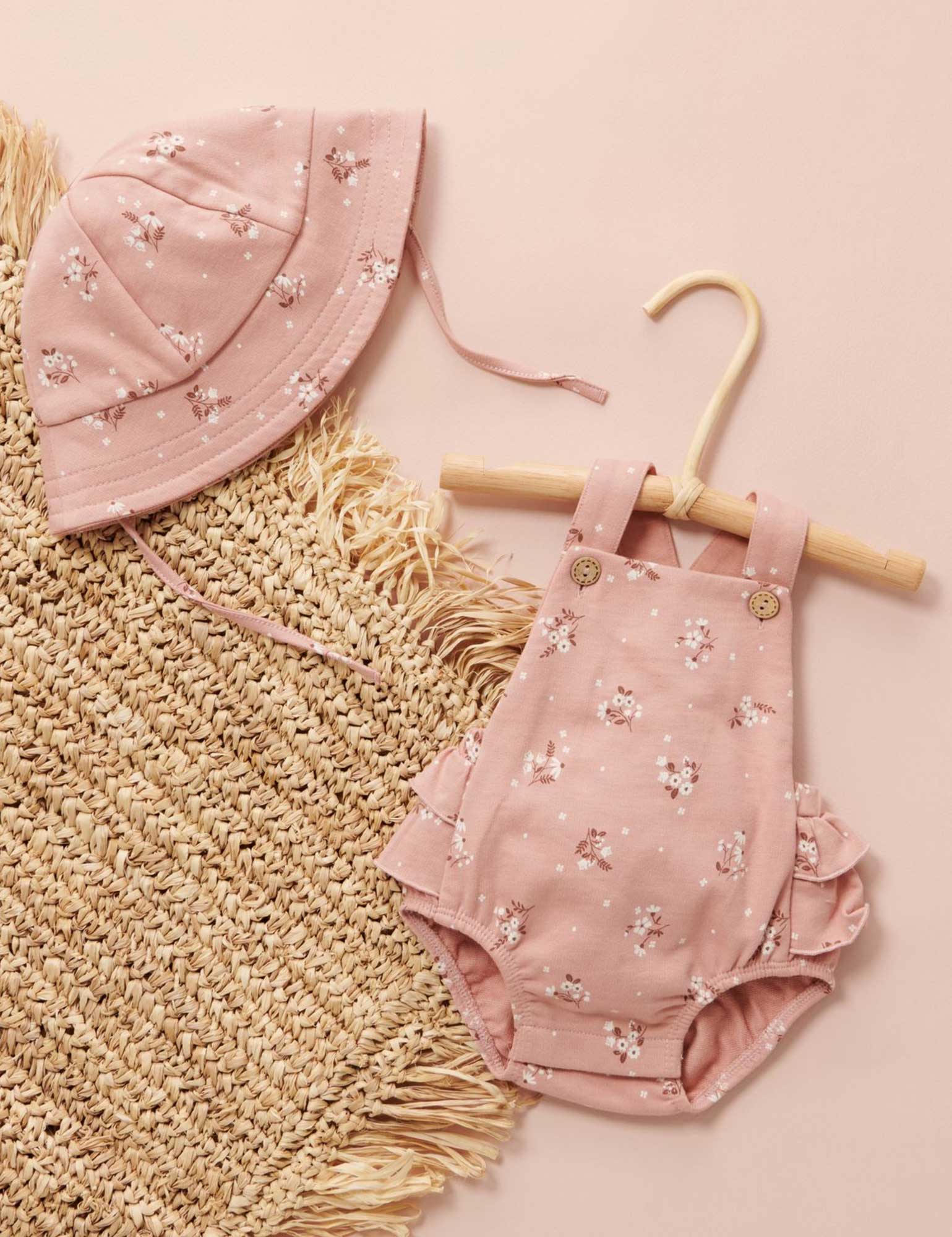 Posie Sun Hat  - Spice Posie Print