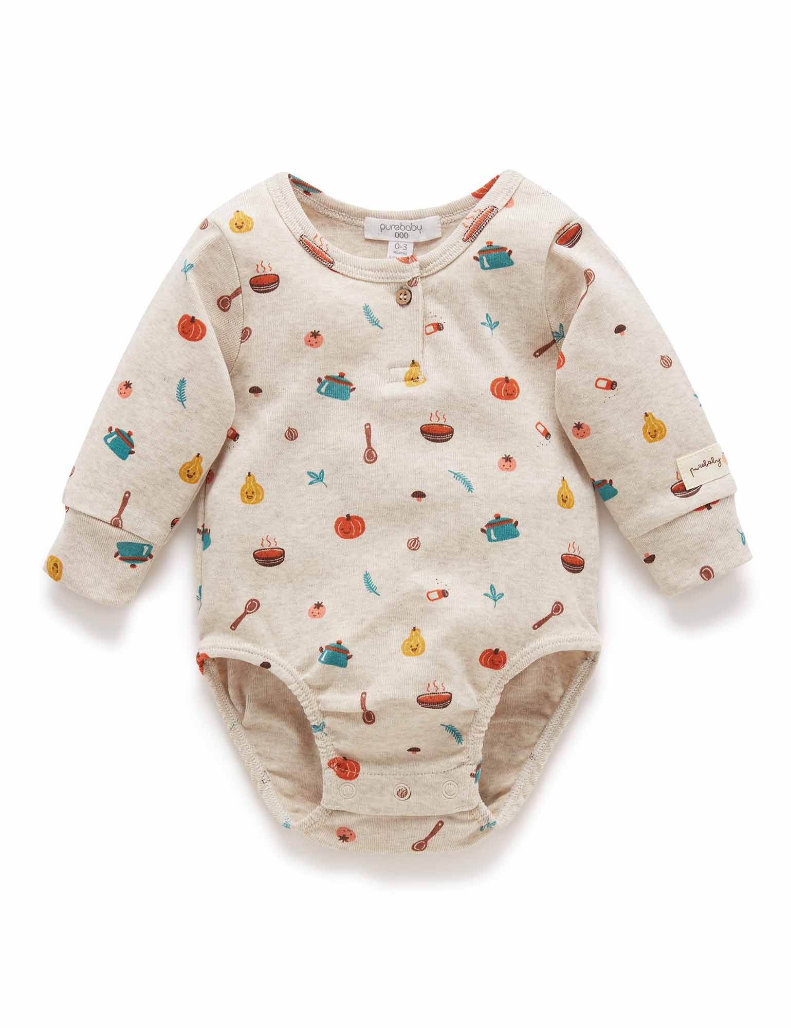 Veggie Bodysuit - Veg Soup Print