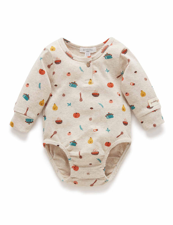 Veggie Bodysuit - Veg Soup Print