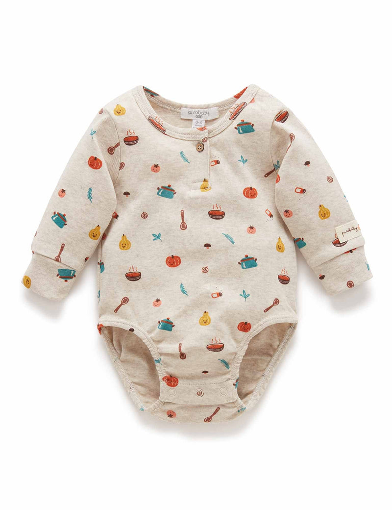Veggie Bodysuit - Veg Soup Print